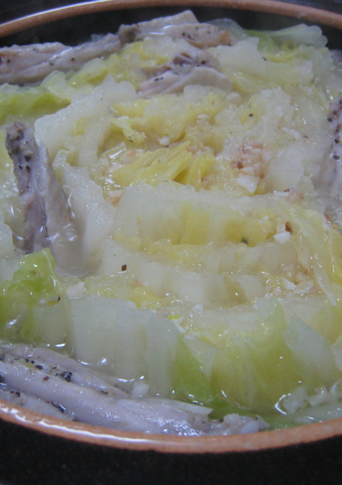 鶏手羽と白菜の簡単なべ♪-レシピのメイン写真