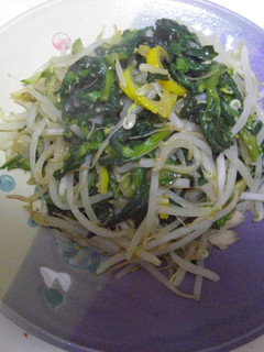 モヤシと菜の花のあえ物(青じそ風味)-レシピのメイン写真