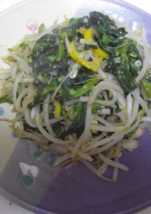 モヤシと菜の花のあえ物（青じそ風味）-レシピのメイン写真