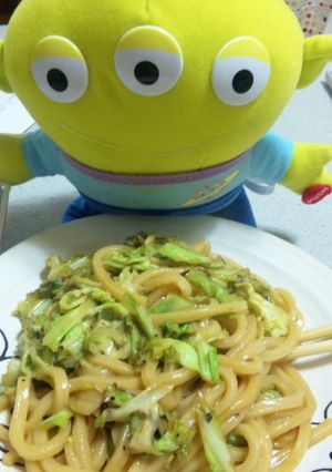 簡単！！キャベチーズうどん-レシピのメイン写真