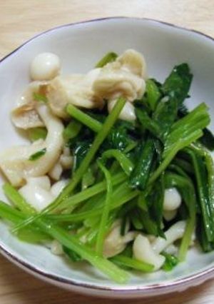白いシメジと水菜のナムル-レシピのメイン写真