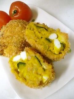 ゆでたまご入り✿私のかぼちゃコロッケ-レシピのメイン写真