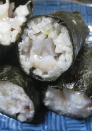 たこと山芋の磯部巻-レシピのメイン写真