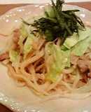 ＊アンチョビ＆大葉の香る焼きうどん＊