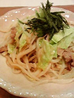 *アンチョビ&大葉の香る焼きうどん*-レシピのメイン写真