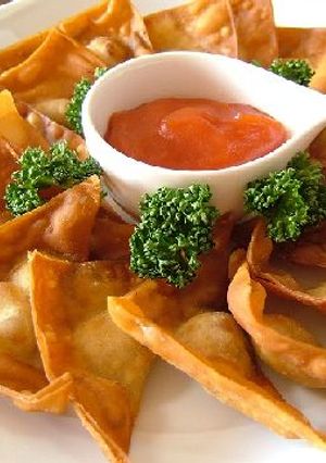 楽しい食感☆パリパリ揚げワンタン-レシピのメイン写真