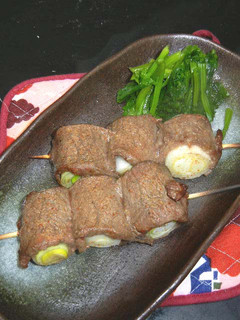 長ネギの牛肉巻き串焼き-レシピのメイン写真