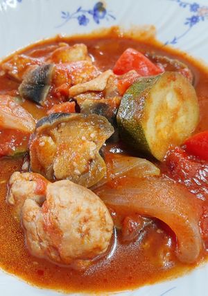 夏野菜が美味しい！簡単鶏肉のトマト煮込み-レシピのメイン写真
