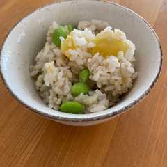 もち麦と枝豆入りさつま芋ご飯-レシピのメイン写真