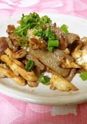 焼き肉みたいなキノコと蒟蒻炒め-レシピのメイン写真