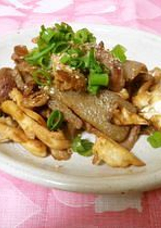 焼き肉みたいなキノコと蒟蒻炒め-レシピのメイン写真