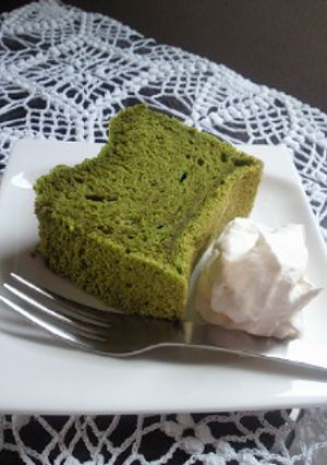 パウンド型で抹茶シフォン★-レシピのメイン写真
