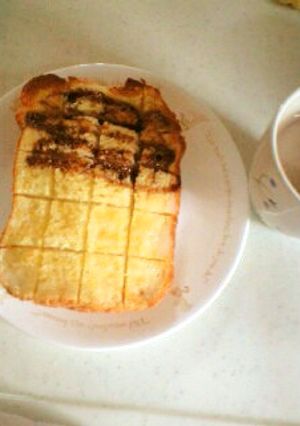 たまには　ほっこり　厚切りトースト-レシピのメイン写真