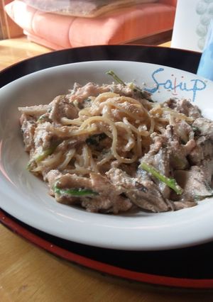 豆乳で作る明太子パスタ-レシピのメイン写真