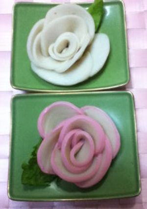 薔薇でかまぼこ、酒のおつまみ-レシピのメイン写真