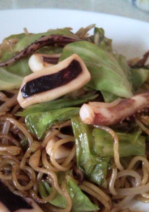 いか焼きそば-レシピのメイン写真