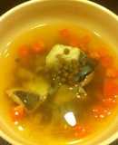 白身魚とレンズ豆(レンティル)のスープ