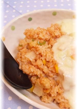 簡単☆炊飯器でチキンピラフ-レシピのメイン写真