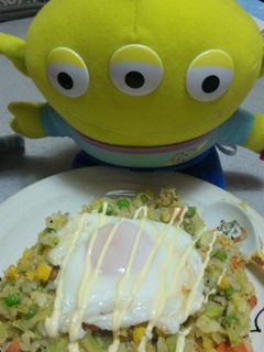 簡単!!冷蔵庫にある物で炒飯-レシピのメイン写真
