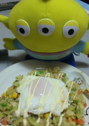 簡単！！冷蔵庫にある物で炒飯-レシピのメイン写真