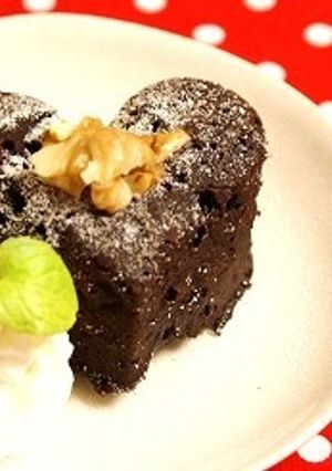 レンジで簡単！しっとり濃厚ガトーショコラ-レシピのメイン写真
