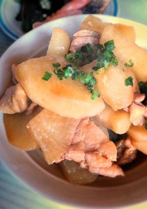簡単ヘルシー★大根と鶏肉の煮物カレー風味-レシピのメイン写真