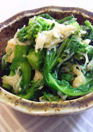 ★菜の花と帆立のレモン醤油★-レシピのメイン写真