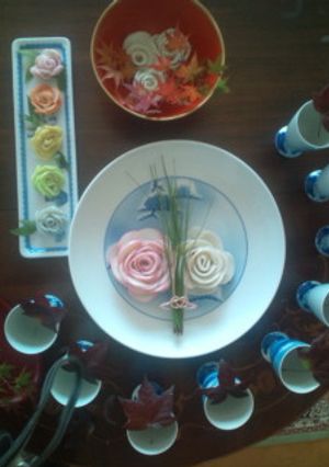 おせち芸術！おもてなし紅白薔薇かまぼこ-レシピのメイン写真