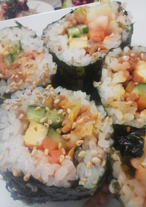 korean巻き寿司-キンパ--レシピのメイン写真
