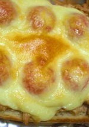 レゴみたいなツナトマチーズトースト-レシピのメイン写真