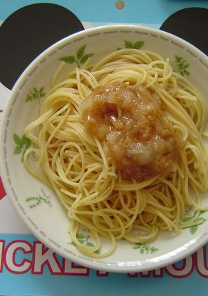 大根おろしとなめたけのパスタ-レシピのメイン写真
