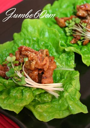 山椒風味の甘辛豚肉のひとくち丼?手巻き？-レシピのメイン写真