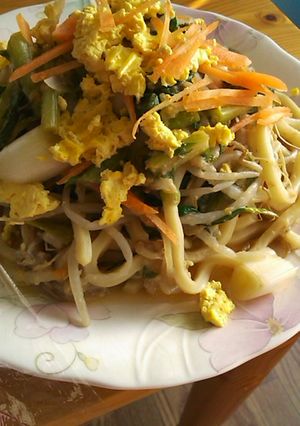 豚汁の残りで焼きうどん-レシピのメイン写真