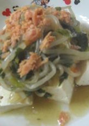 お豆腐の鮭野菜あんかけ-レシピのメイン写真