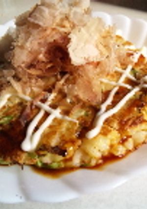 ランチに!冷やご飯deお好み焼き-レシピのメイン写真