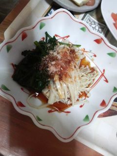 春菊×エノキダケ-レシピのメイン写真
