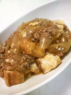 とろ~り♡厚揚げのそぼろ煮-レシピのメイン写真