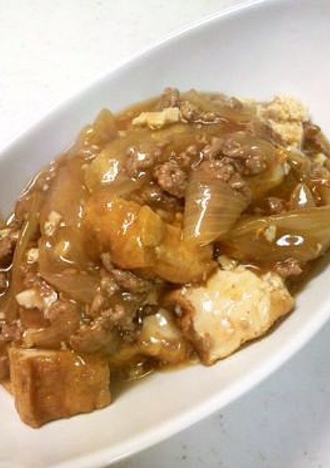 とろ～り♡厚揚げのそぼろ煮-レシピのメイン写真