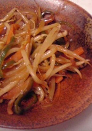 焼きそば風もやし炒め-レシピのメイン写真