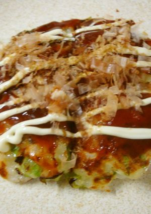 お好み焼き☆おやつや軽食に…ごはん入り-レシピのメイン写真