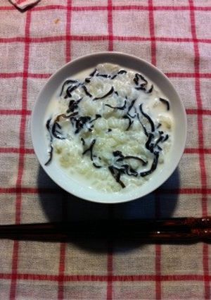 うまいっ!塩昆布牛乳ご飯-レシピのメイン写真
