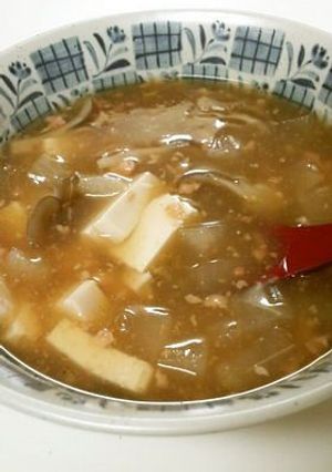 山葵風味☆鮭と豆腐のあったかいスープ-レシピのメイン写真