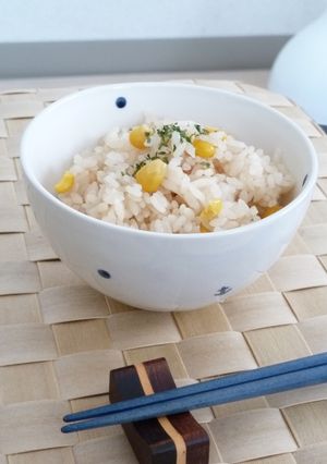 コーンバターの炊き込みご飯♪-レシピのメイン写真