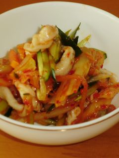 おつまみに!鶏皮のキムチ和え-レシピのメイン写真