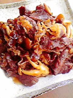 牛肉としめじの時雨煮-レシピのメイン写真
