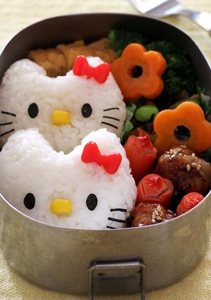 リボンピックで簡単☆キティちゃんキャラ弁-レシピのメイン写真