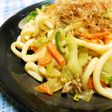 ヒガシマルうどんスープで焼きうどん
