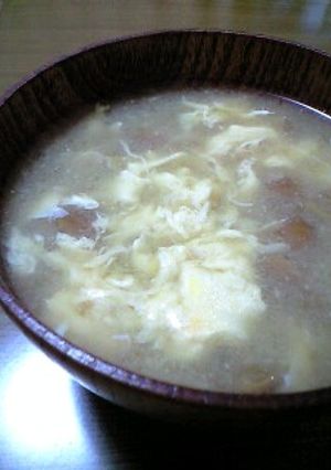 なめこと卵のお味噌汁(なめたま！)-レシピのメイン写真