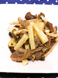 簡単味付け♪牛肉と野菜の青じそバター炒め-レシピのメイン写真