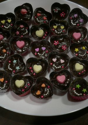 ★でこカップチョコ★-レシピのメイン写真
